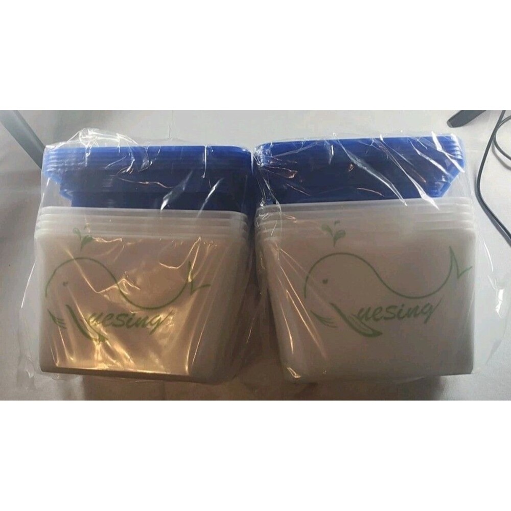 30 Pack Plastic Containers with Lids Meal Prep Containers Reusable See Descrip!!